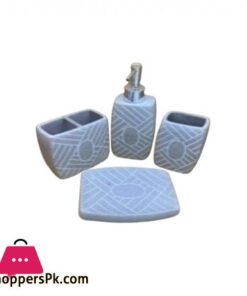 Tangled Lines Bathroom Set Of 4 7 Bt 002 4 Piece Bathroom Set