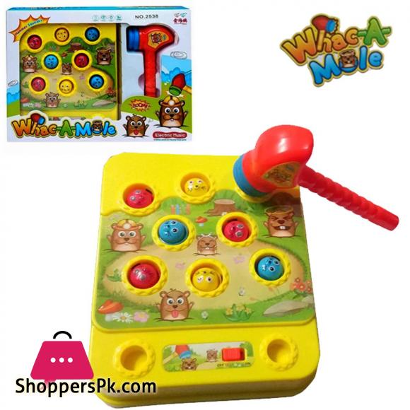 Whac-A-Mole Electronic Toy With Hammer Challenge Game Toy For Kids 3 Whac A Mole Electronic Toy With Hammer Challenge Game Toy For Kids