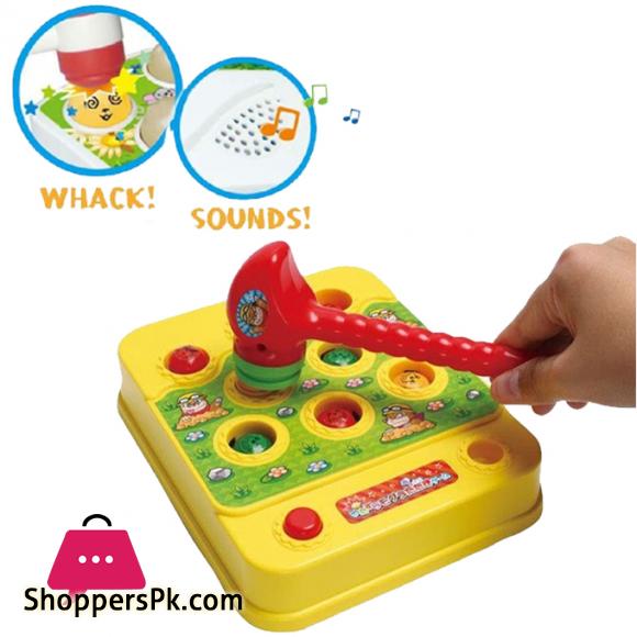 Whac-A-Mole Electronic Toy With Hammer Challenge Game Toy For Kids 6 Whac A Mole Electronic Toy With Hammer Challenge Game Toy For Kids