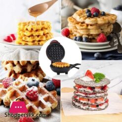 Waffle Maker Stainless Steel Non Stick Electric Iron Machine For Individual Belgian Waffles 350 Watts