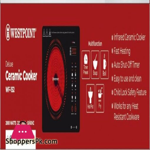 Westpoint Original Electric Hot Plate Electric Stove Electric Cooker Hot Plate WF 152 Silver Black