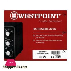 Westpoint Oven Toaster 28Ltr Wf 2800R With Kebab Grill
