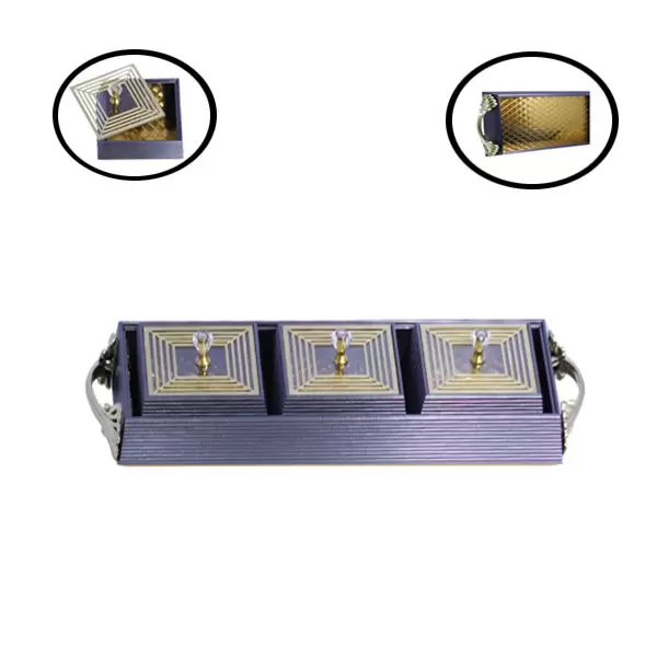 Acr-1026 3 Condiment Tray Dry Fruit Tray