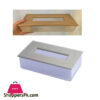 Acrylic Tissue Box With Wood Top