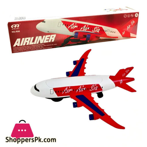 Airliner Air Sia Airplan Toy with Light Sound