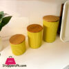 Airtight Jars With Wooden Lid 3 Pcs Set Turkey Made