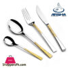 Arshia Gold Premium Stainless Steel 26Pcs Cutlery Sets Tm762G