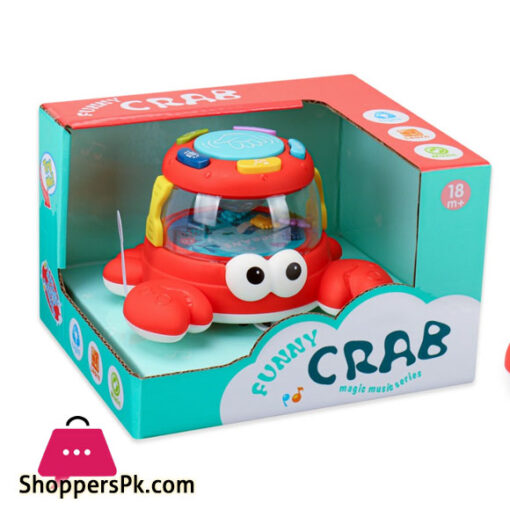 Battery Operated Toddler Toy Crab Drum Baby Musical Toy