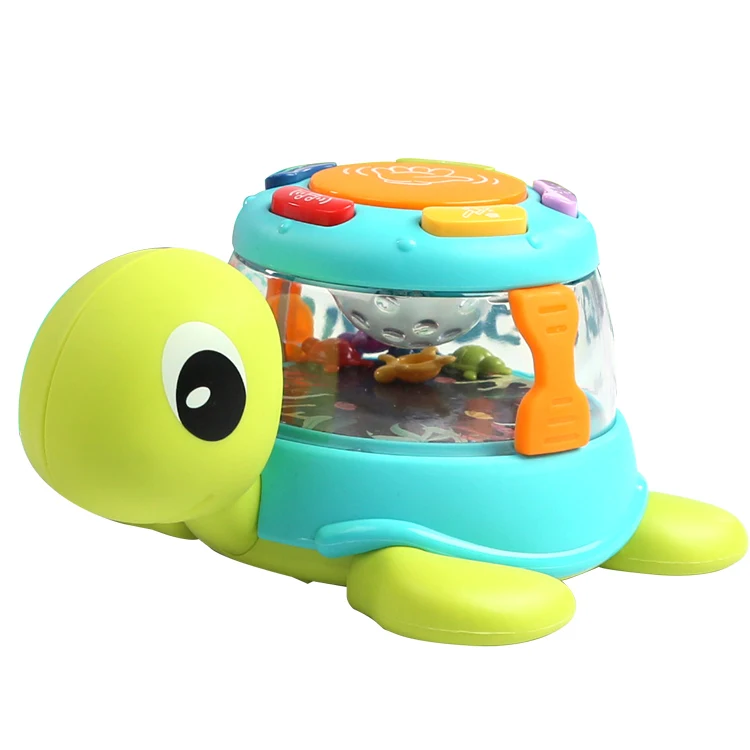 Battery Operated Toddler Toy Turtle Drum Baby Musical Toy