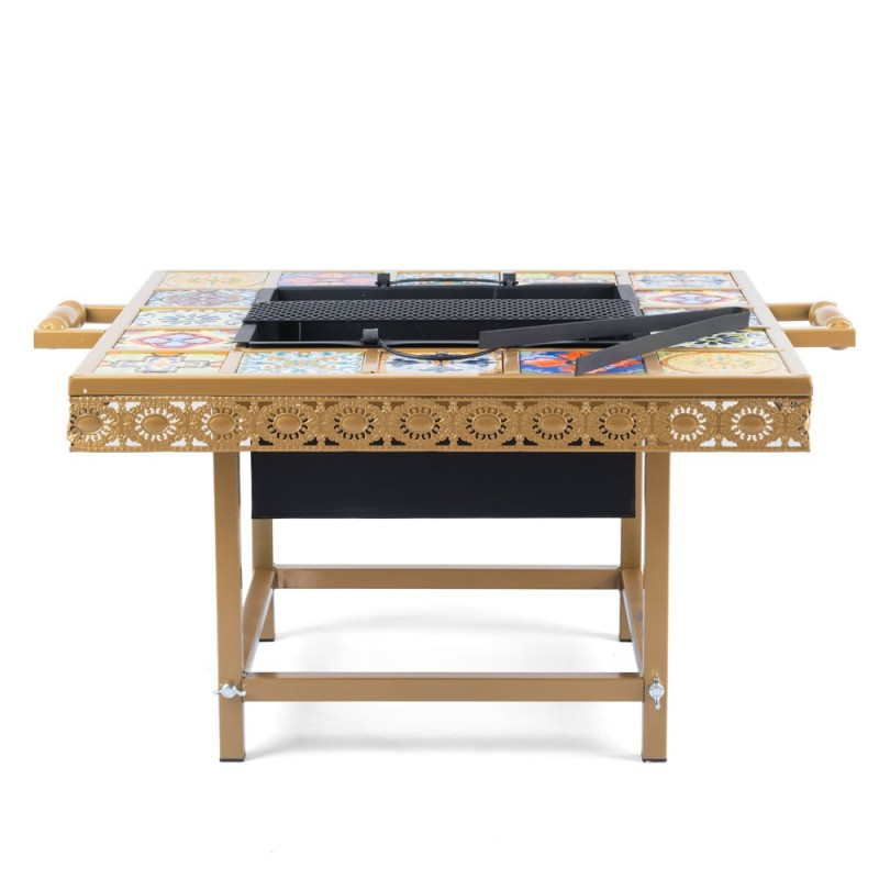 Bbq Charcoal Grill Perfect For Home Picnics Barbecues With A Modern Design