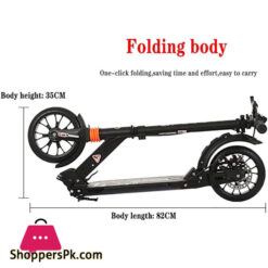 Big Wheel Scooter Youth Adult Scooter With Disc Brakes Double Shock Absorption, Foldable Commuter Scooter, Load 150Kg (Non-Electric) 10 Big Wheel Scooter Youth Adult Scooter With Disc Brakes Double Shock Absorption, Foldable Commuter Scooter, Load 150Kg (Non-Electric)