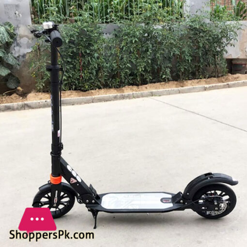 Big Wheel Scooter Youth Adult Scooter With Disc Brakes Double Shock Absorption, Foldable Commuter Scooter, Load 150KG (non-electric)