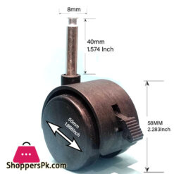Caster Wheel With Brake 1Pcs