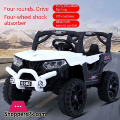 Children'S Electric Car Off-Road Vehicle Four-Wheeled Double Baby Swing Car With Light Electric Vehicles Cars For Kids Ride On