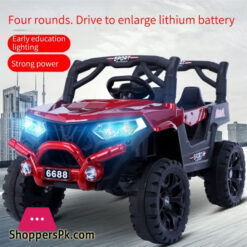 Children'S Electric Car Off-Road Vehicle Four-Wheeled Double Baby Swing Car With Light Electric Vehicles Cars For Kids Ride On