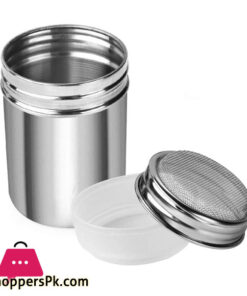 Chocolate Shaker for Coffee with Sealed Lid Stainless Steel Mesh Shaker for Icing Sugar Powder Cocoa