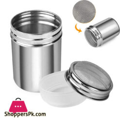 Chocolate Shaker For Coffee With Sealed Lid Stainless Steel Mesh Shaker For Icing Sugar Powder Cocoa