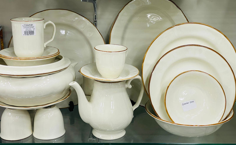 Claytan Crafted Ring Dinner Set 47 Pcs - 6 Person