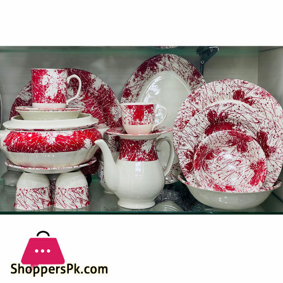 Claytan Splatters Dinner Set 47 Pcs - 6 Person