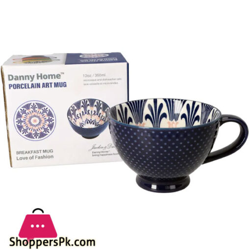 Danny Home Ceramic Bohemia Mug 355ML 1Pcs