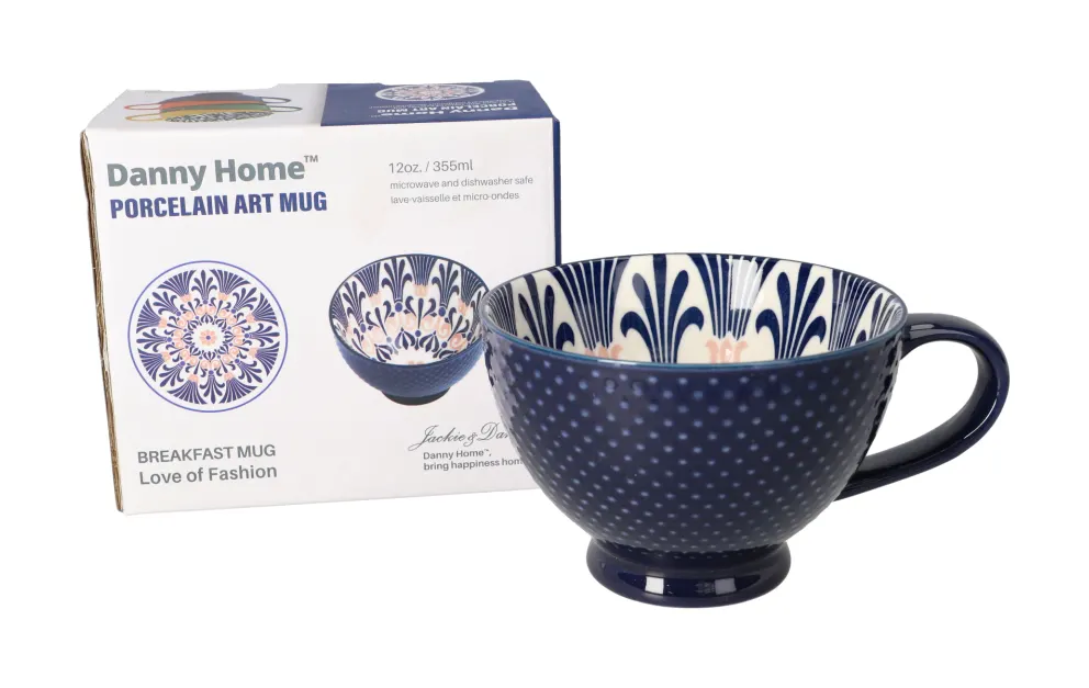 Danny Home Ceramic Bohemia Mug 355Ml 1Pcs