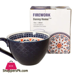 Danny Home Ceramic Firework Mug 355ML 1Pcs