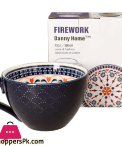 Danny Home Ceramic Firework Mug 355ML 1Pcs