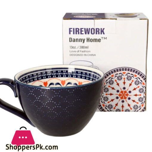 Danny Home Ceramic Firework Mug 355ML 1Pcs