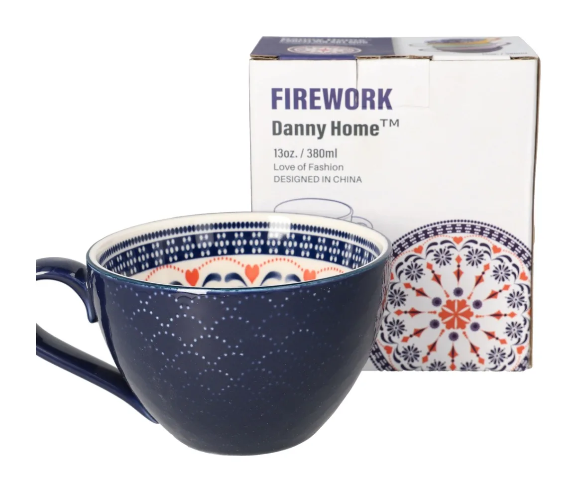 Danny Home Ceramic Firework Mug 355Ml 1Pcs