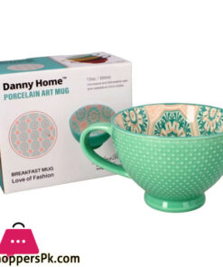 Danny Home Ceramic Porcelain Art Mug 355ML 1Pcs