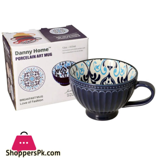 Danny Home Ceramic Santorini Mug 355ML 1Pcs