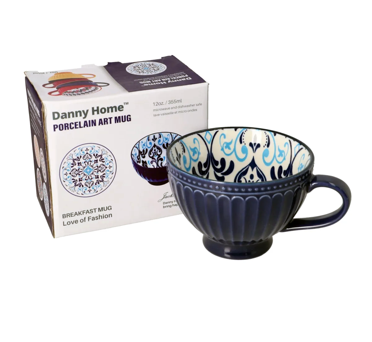 Danny Home Ceramic Santorini Mug 355Ml 1Pcs