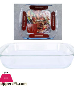 Danny Home Pyrex Glass Rectangular Oven Pan 1.8 Liter - KP016