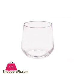 Danny Home Silver Set of 6 Water Glasses Blown Glass Silver Wire Edge 360 ml