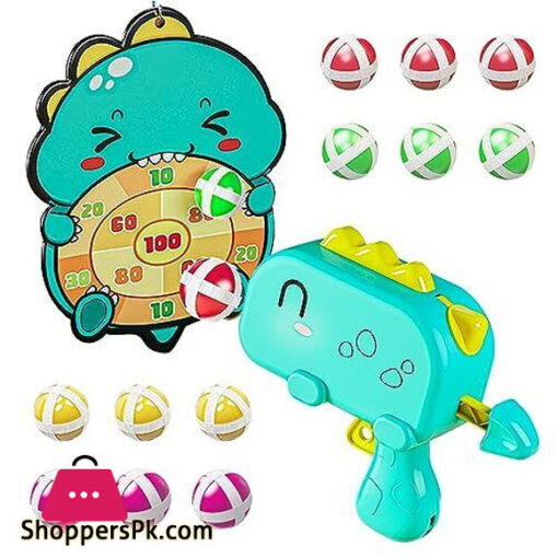 Dinosaur Ball Gun Target Ejection Sticky Ball Kid Baby Indoor Darts Boys Puzzle Throwing Ball Indoor outdoor toy gift Party game