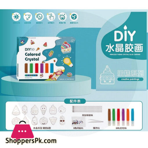 DIY Color Crystal Diamond Painting Stickers Art Kits for Kids