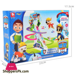 Dog Climbing Stairs Sound Light Music Slider Track Electric Stairs Children'S Track