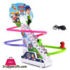 Dog Climbing Stairs Sound Light Music Slider Track Electric Stairs Children'S Track