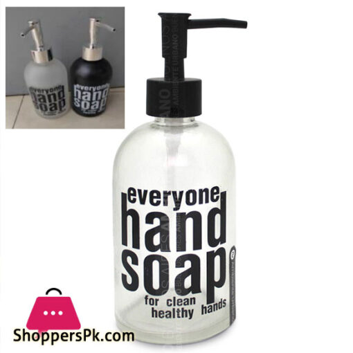 Glass Dispenser for Liquid Soap or Hand Soap Detergent