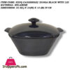 Kbfg Melamine Casserole Donga Black With Lid