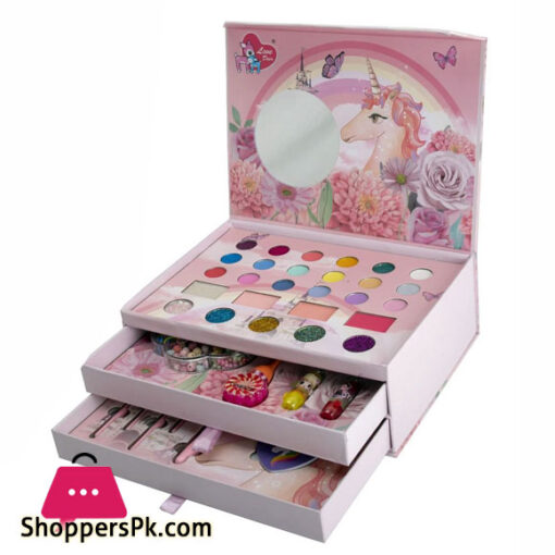 Kids Girls Makeup Kit Real Makeup Toy Washable Pretend Play Cosmetics Set for Toddlers Age 4 5 6 Years Old