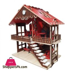 Dream Kids Wooden Doll House 9 Kids Wooden Doll House