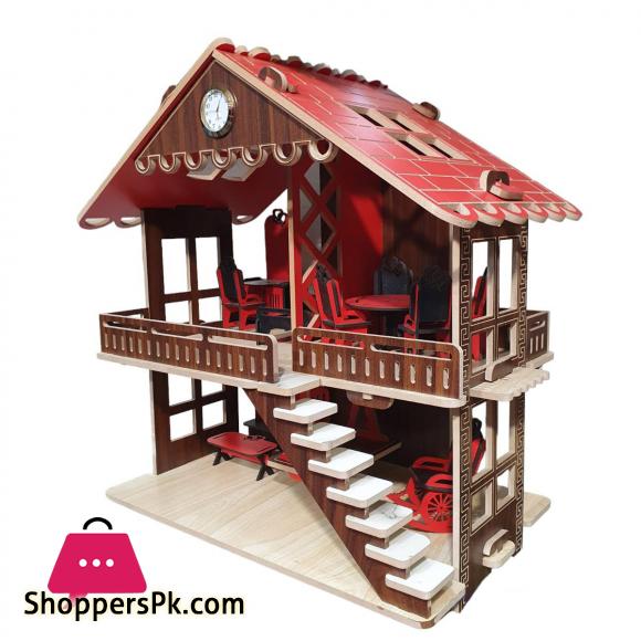 Dream Kids Wooden Doll House 5 Kids Wooden Doll House
