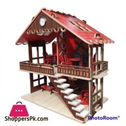 Dream Kids Wooden Doll House 10 Kids Wooden Doll House
