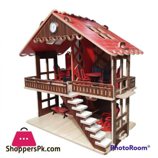 kids wooden doll house