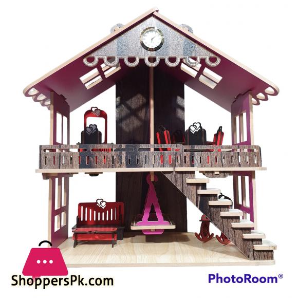 Dream Kids Wooden Doll House 7 Kids Wooden Doll House
