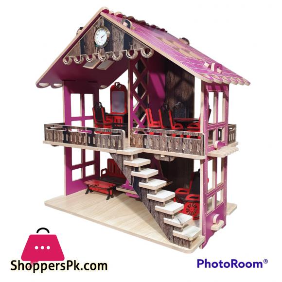 Dream Kids Wooden Doll House 4 Kids Wooden Doll House