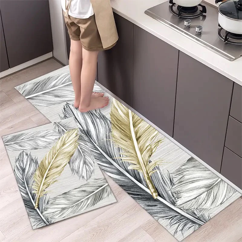 Kitchen Pu Non Slip Mat / Oil Proof / Water-Proof / Scratch Resistant / Anti-Drop Floor Mat / Balcony / Corridor