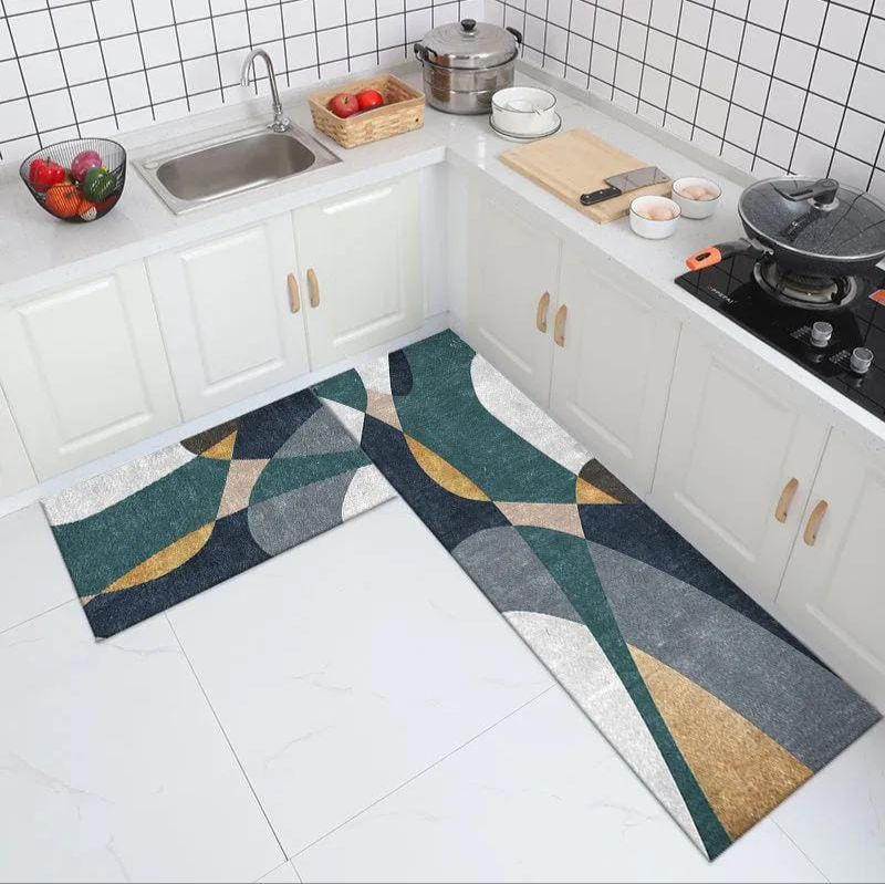 Kitchen Pu Non Slip Mat / Oil Proof / Water-Proof / Scratch Resistant / Anti-Drop Floor Mat / Balcony / Corridor