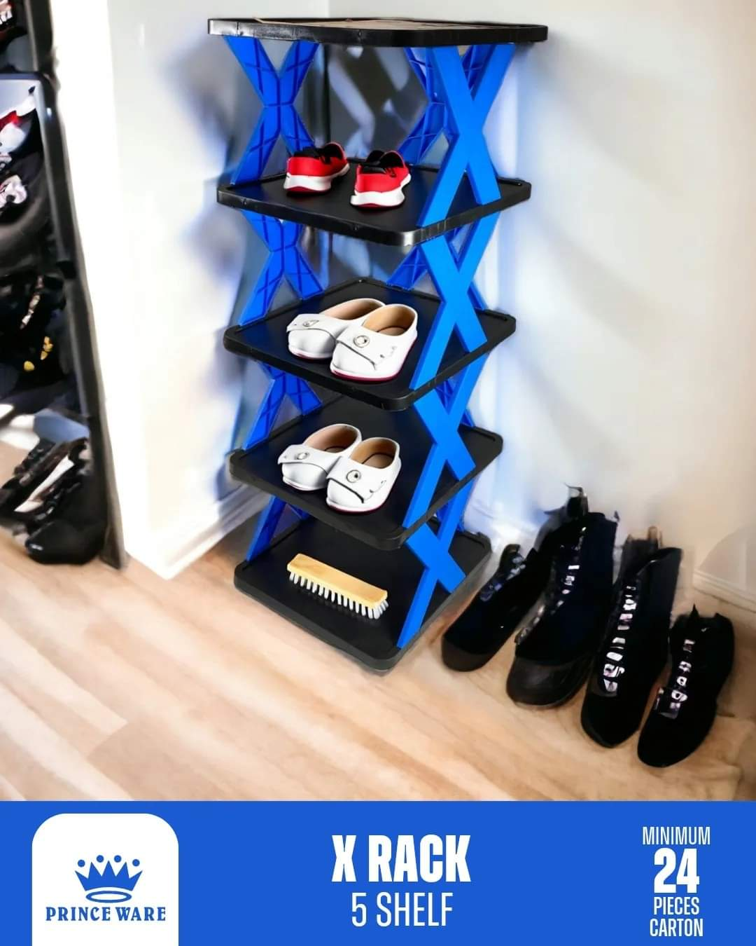 Koropal X Shoe Rack Plastic - 5 Shelf